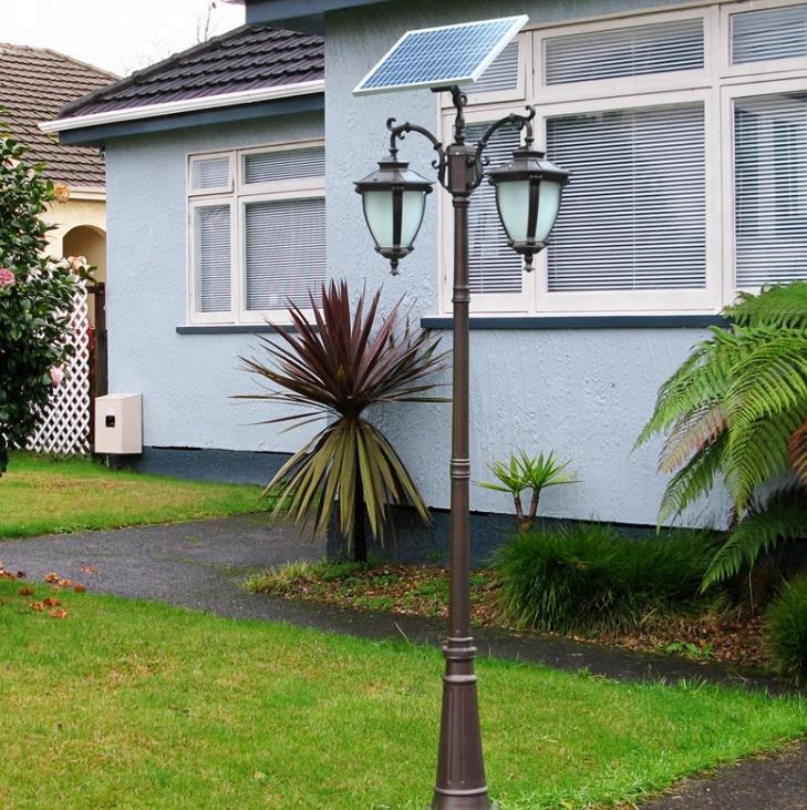 Aluminijaste starinske okrasne vrtne stebričke svetil LED, stebriček za svetilke na dvorišču