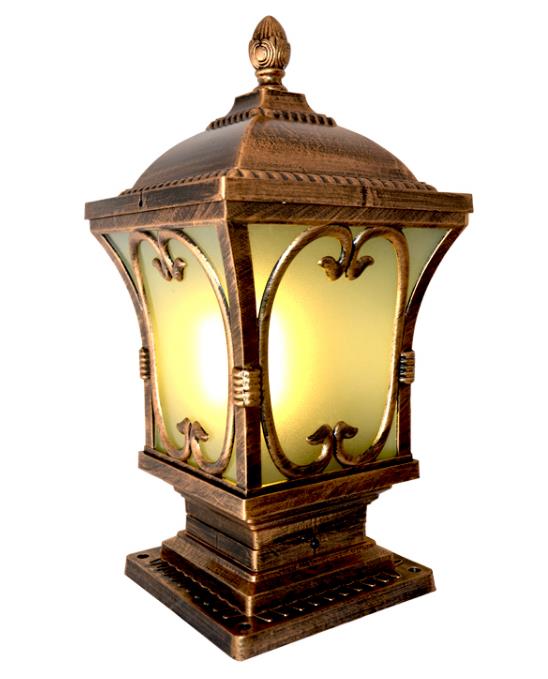 Evropsko klasično sončno svetilko z zunanjo dekoracijo