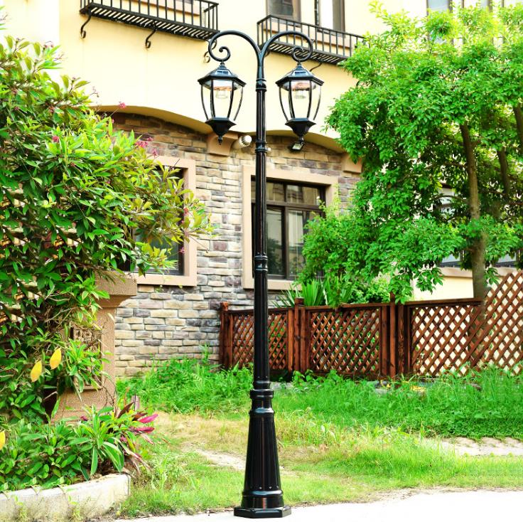 Lit Aluminium Solar Power LED Streetlight Style na zunanji svetilki