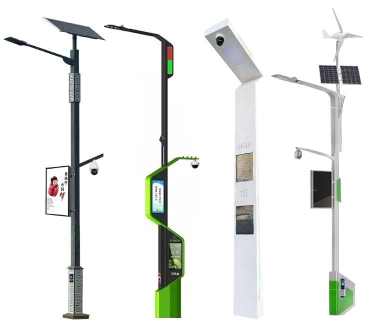 Pametni tečaj s kamero in vetrom sončna hibridna električna energija LED Street Lights